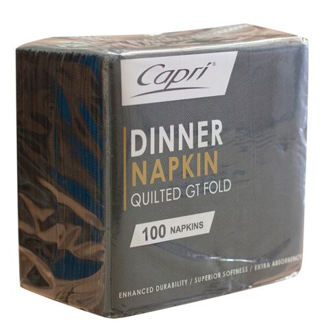 QLTD DINNER NAPKIN BLACK (C-ND0178) (100/1000)