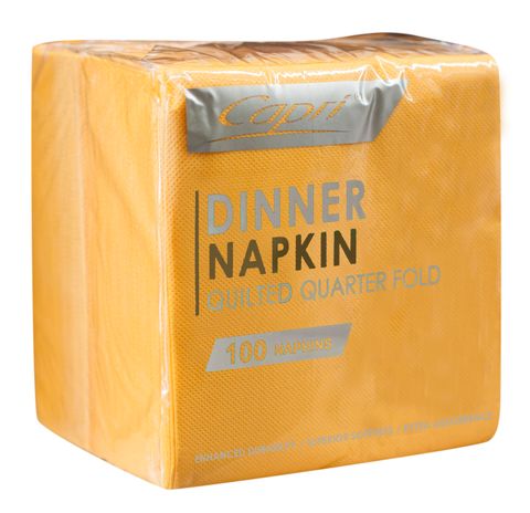 QLTD DINNER NAPKIN GOLD (ND0177)(100/1000)