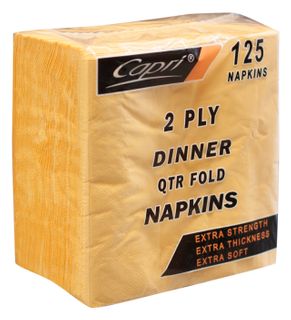 2PLY DINNER NAPKIN GOLD/YELLOW(ND0167)