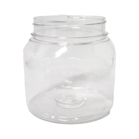 1LT ROUND PLASTIC JAR CLR (J1P)