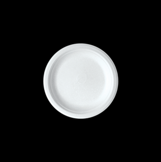 SUGARCANE PLATE WHITE 6 INCHES (N626S0001) (50/1000)