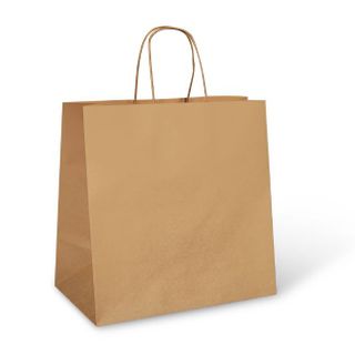 UBER BRN TWIST HANDLE BAG (C205S0029)(250ctn)