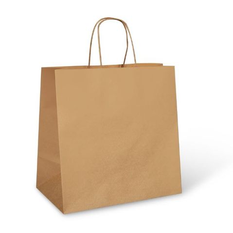 UBER BRN TWIST HANDLE BAG (C205S0029)(250ctn)