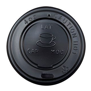 LID 4OZ TRIPLE WALL CUP - BLACK(4LIDB)(50/1000)