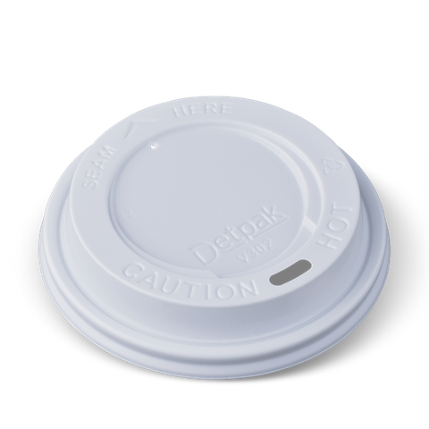 LID 8/12/16OZ SMTH WALL WHITE 90MM LID (V302S0001) (100/1000)