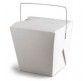 26OZ FOOD PAIL WHT SQ W/HANDL(L358S0001) (25/450)