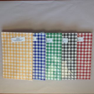 1/4 CUT LUNCHWRAP - CHECKERED YELLOW