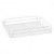 GLASS BASKET-RECT,435X355X75mm WHITE PVC