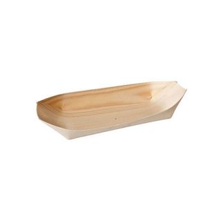 OVAL BOAT BIO WOOD, 140x75MM (50) (PB6)