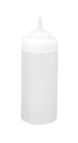 SQUEEZE BOTTLE-CLEAR 480ML WIDE MOUTH