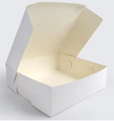 9X9X4 CAKE BOX WHITE (50)