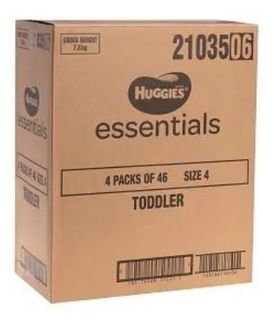 HUGGIES ESSENTIALS NAPPY TODDLER (10-15KG) 46X4