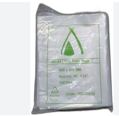 455X305MM LDPE POLY BAGS 50UM (50LD1812)