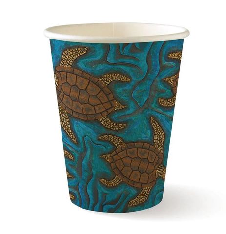 BIOHOT CUP S/WALL INDIGENOUS ART SER 12OZ (50/1000)