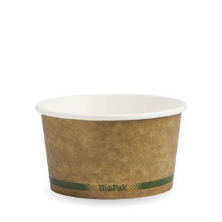 BIOBOWL PAPER KRAFT LOOK 12OZ  (25/500)