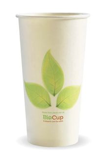 BIOHOT CUP S/WALL LEAF 20OZ (25/500)