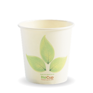 BIOHOT CUP S/WALL LEAF 4OZ (50/2000)