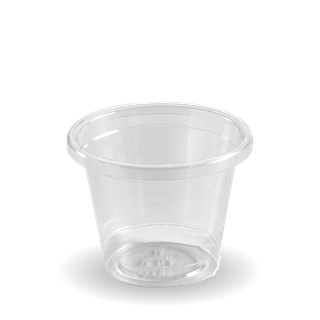 BIOPLASTIC SAUCE CUP CLR 30ML  (100/3000)