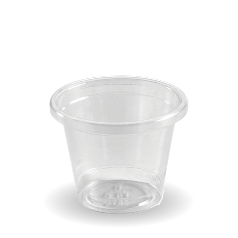 BIOPLASTIC SAUCE CUP CLR 30ML  (100/3000)