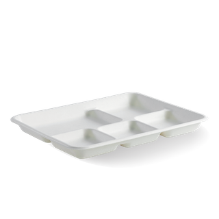 BIOCANE TRAY 5 COMPARTMENT WHT  (125/500)