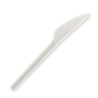 BIOCUTLERY PLA KNIFE WHT 6''  (50/1000)