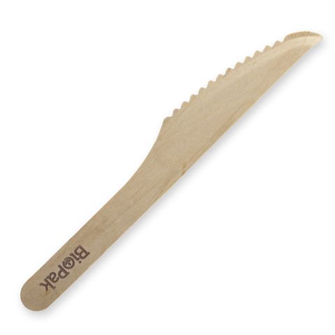 BIOCUTLERY WOODEN KNIFE 16CM  (100/1000)