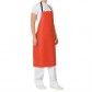 APRON PVC RED BIB STYLE