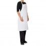 PROCHEF WHITE PC BIB APRON (POCKET)