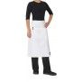 CHEFS WHITE PC 3/4 WAIST APRON (POCKET)