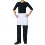 CHEFS WHITE PC 1/2 WAIST APRON (POCKET)