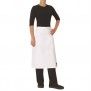 CHEF WHITE PC 3/4 WAIST APRON NO POCKET