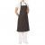 PROCHEF BLACK PC BIB APRON NO POCKET