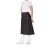 CHEFS BLACK PC 3/4 WAIST APRON (POCKET)