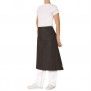 CHEF WHITE PC 3/4 WAIST APRON NO POCKET