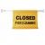 DOOR SIGN - "CLOSED FOR CLEANING" YELLOW