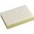 SCOURER & SPONGE WHITE 15x10CM