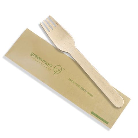 WOODEN FORK INDV WRAPPED 160MM (500/CTN)(WF160IW)