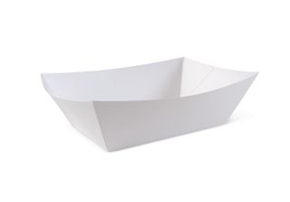 TRAY 24OZ WHITE OVAL (50/300) (N102S0001)