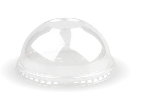 90MM PET DOME LID STRAW SLOTS  (100/1000)