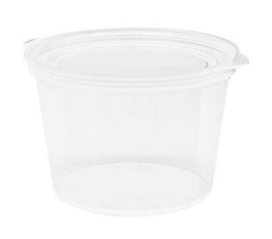 100ML PP SAUCE CUP WID HINGED LID (TW-T4-HL) (100/1000)