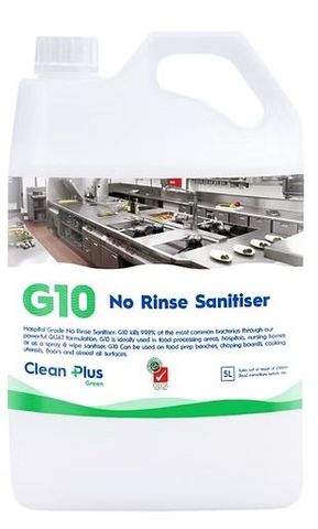 CLEAN PLUS G10 5LT NO RINSE SANITISER