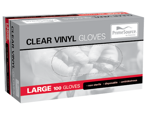 LGE CLEAR P/FREE VINYL GLOVES (100/SL) 1000/CTN