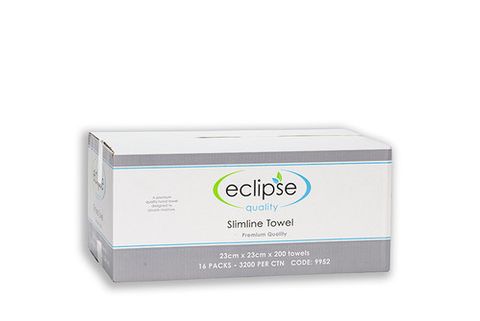 ECLIPSE SLIMLINE HAND TOWEL 23CMX23CM 3200/CTN (9952)