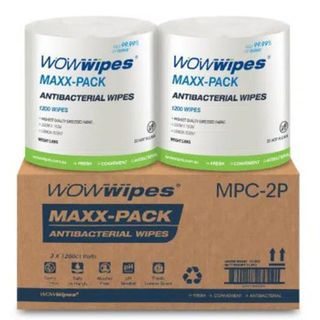 WOW MAXX PACK WIPES 1200 SHEET X CTN