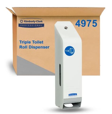 DISPENSER 4975 3 ROLL WHITE ENAMEL