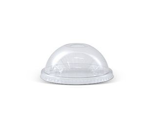 PET DOME LID FOR 10/12 OZ CUPS W DIE CUT HOLE 1000/CTN