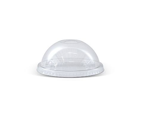 PET DOME LID FOR 10/12 OZ CUPS W DIE CUT HOLE 1000/CTN