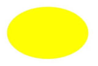 LABELS - PLAIN OVAL YELLOW  68X43