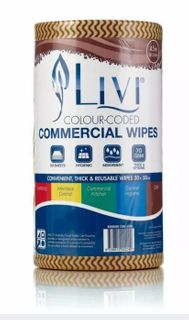 CALYPSO BROWN  FOOD SERVICE WIPES ROLL (90) 6/CTN