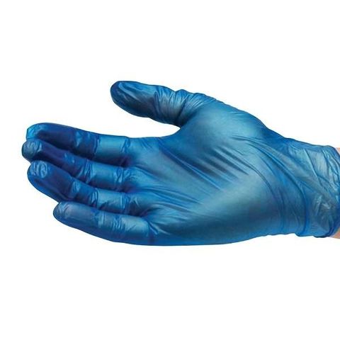 SMALL BLUE P/FREE VINYL GLOVES 100/1000